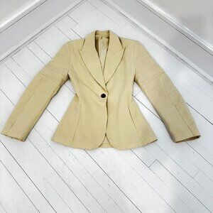 🧈Trending Butter Yellow Cinch-Waist Blazer 🧈